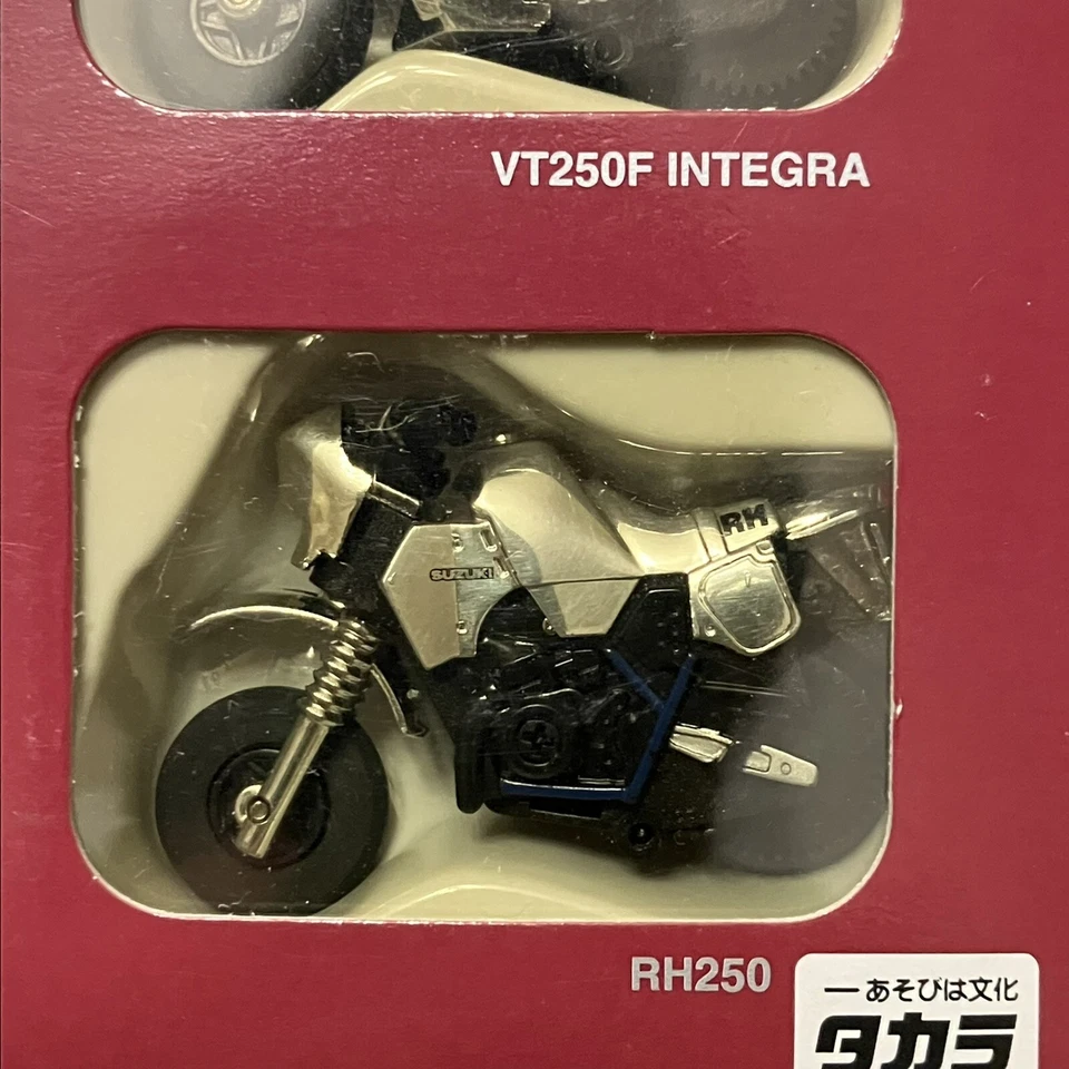 Honda Suzuki Choro Q Bike Pullback Toy Set XL250R Paris Dakar VT250F RG250 RH250 - Image 4 of 4