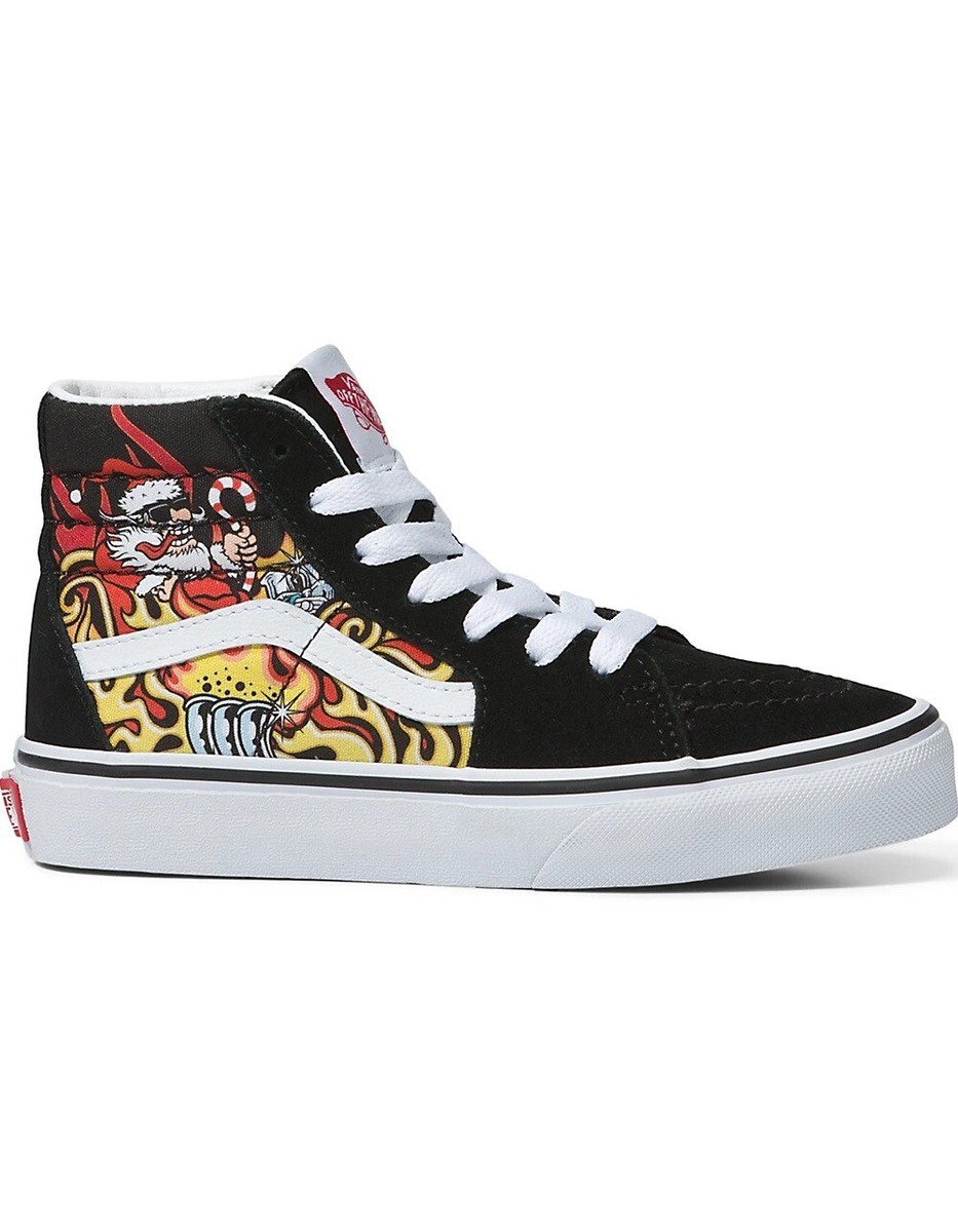 Vans Sk8-Hi Santa Flame Christmas Skateboarding Shoe Mens  display picture 1