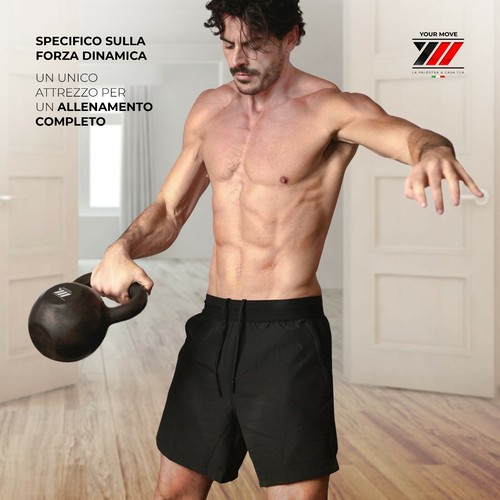 Kettlebell 8-12-16-20-24 kg, Verniciatura Sabbiatura ad Effetto - Foto 43 di 46