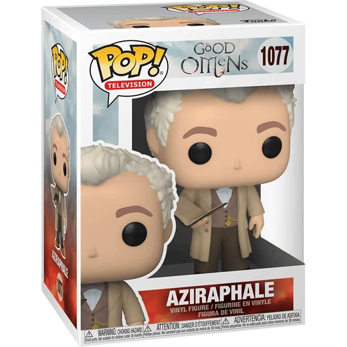 Funko POP! Good Omens AZIRAPHALE #1077 Television NEW +Protector Near Mint
