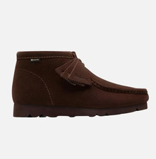Clarks Men's Wallabee Boot GTX Dark Brown Suede 26183075 11