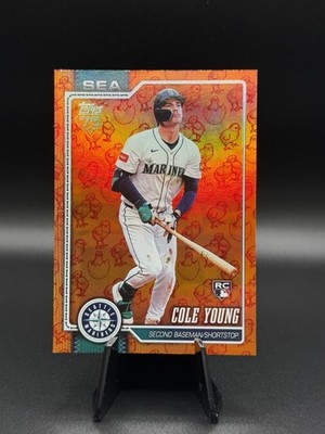 2026 Topps Series 1 Cole Young #129 Orange Parallel Rookie Seattle
