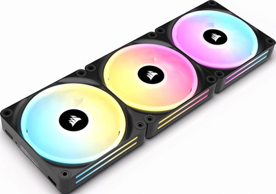 Corsair iCUE Link QX120 RGB 120mm Gehäuselüfter Schwarz 3er Pack
