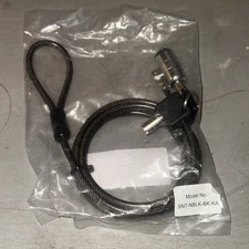 Black Notebook/Laptop Keyed Lock Security Cable
