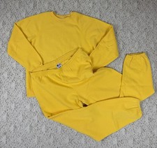 Vintage 90s Sz Large Women  s Sturdy Sweats By Lee 2 Piece Tracksuit Set Yellow