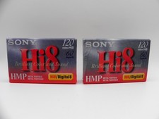 Sony Hi8 60 Min Video Digital 8 120 Min Hi8 Video Cassette Tape New Lot of 2