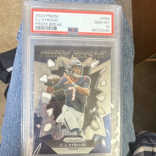 Panini Prizm Break Rookie C.J. Stroud #PB-6 Texans PSA 10 2023 NFL