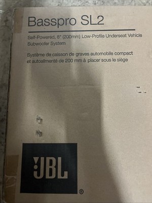 JBL BassPro SL2 | 8 Inch 125W Self-Powered Compact Car Truck Subwoofer System