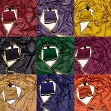 Women's Satin Silk Saree With Running Blouse Piece