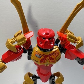 LEGO Bionicle Tahu Master of Fire 70787 Complete Both Masks & Skull Spider