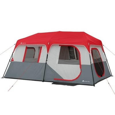 [US WAREHOUSE] 13' x 9' 8-Person Instant Cabin Tent with LED Lights