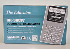 CALCULATOR CASIO The Educator, OH-300W, OVERHEAD Sealed In Box Vintage UNUSED