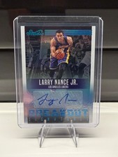 2016-17 Panini Studio Breakout Signatures Teal Larry Nance Jr. Auto /15 #24 SSP