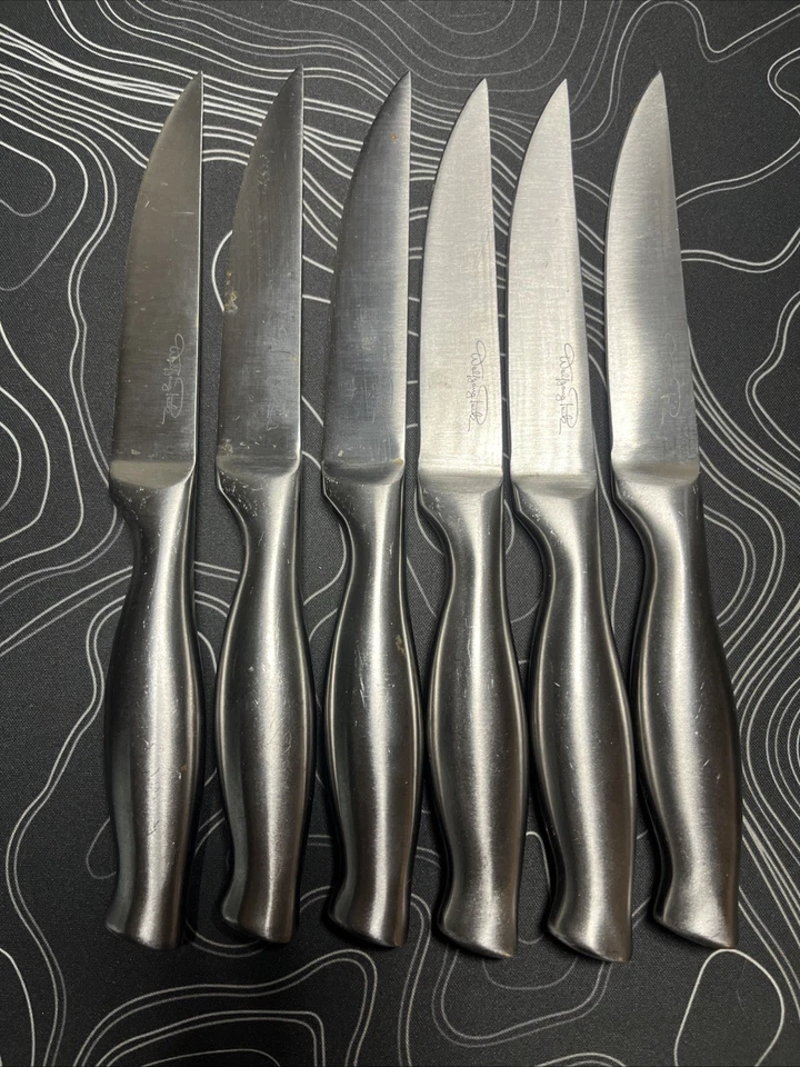 Juego de cuchillos para carne Wolfgang Puck - Acero inoxidable - 4,5" - 6 unidades Foto 3 de 4