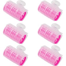 6Pcs Plastic Hair Curlers Rollers Self-Grip Hair Clip Curler Bangs Hair Sticky C