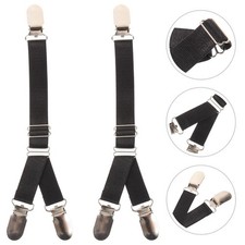 2 Pcs Women Sock Clamp Holder Comfortable Garters Adjustable Strap