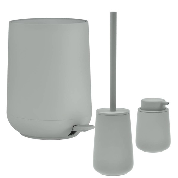 Zone Bad Accessoires 3Tlg Pedaleimer Seifenspender ToilettenbüRste Matcha Green-image