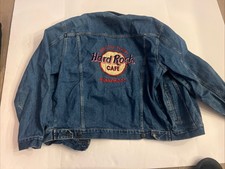 Hard Rock Cafe Hollywood Denim Jean Jacket Size M