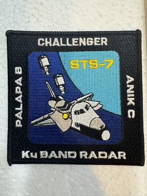 Vintage NASA Space Shuttle Patch - Challenger STS-7 Ku Band Radar