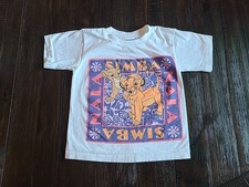 Vintage Disney The Lion King Movie Simba Nala Single Stitch TShirt Kid Size Med