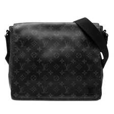 LOUIS VUITTON Monogram Eclipse District MM NM Diagonal M44001 Used