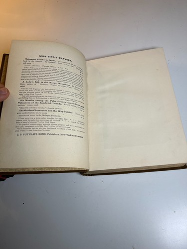 Antique 1890 A Lady’s Life in the Rocky Mountains Victorian Book Ornate Gilded - Picture 15 of 24