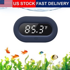 LED Digital Fish Tank Thermometer Stick On Aquarium Accurate Battery CR2032 0.9