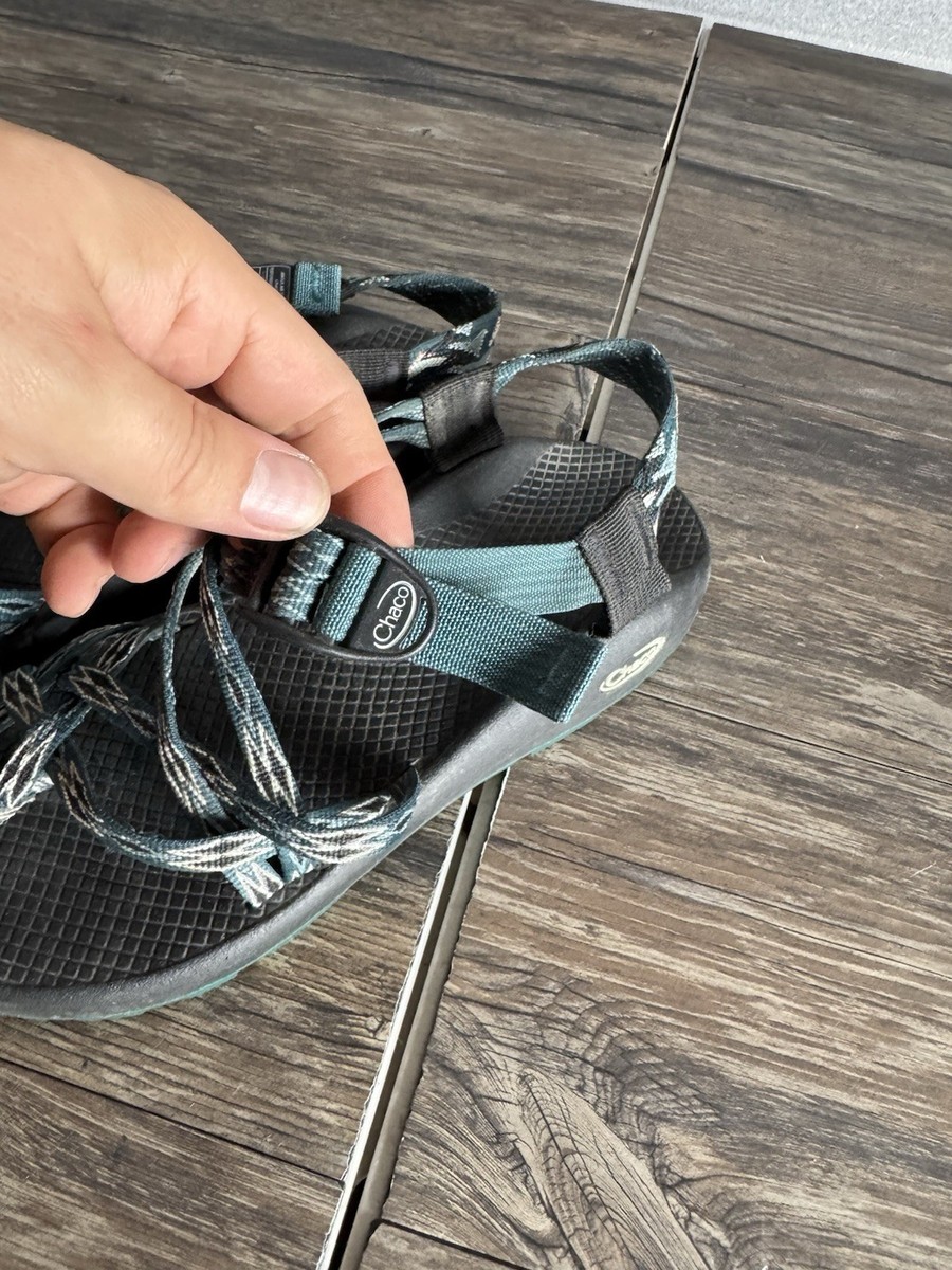 Women’s size 9 Chaco ZX2 Classic Athletic Angular Teal Outdoor Sport Sandals View 2