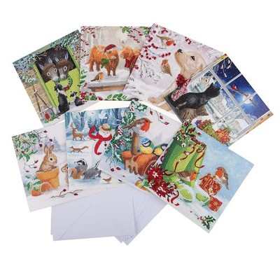 Crystal Art  British Christmas Cards Diamond Painting