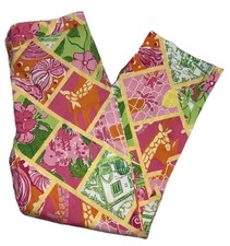 Lilly Pulitzer Vintage White Label Surf  Patch Crop Pants Size 6