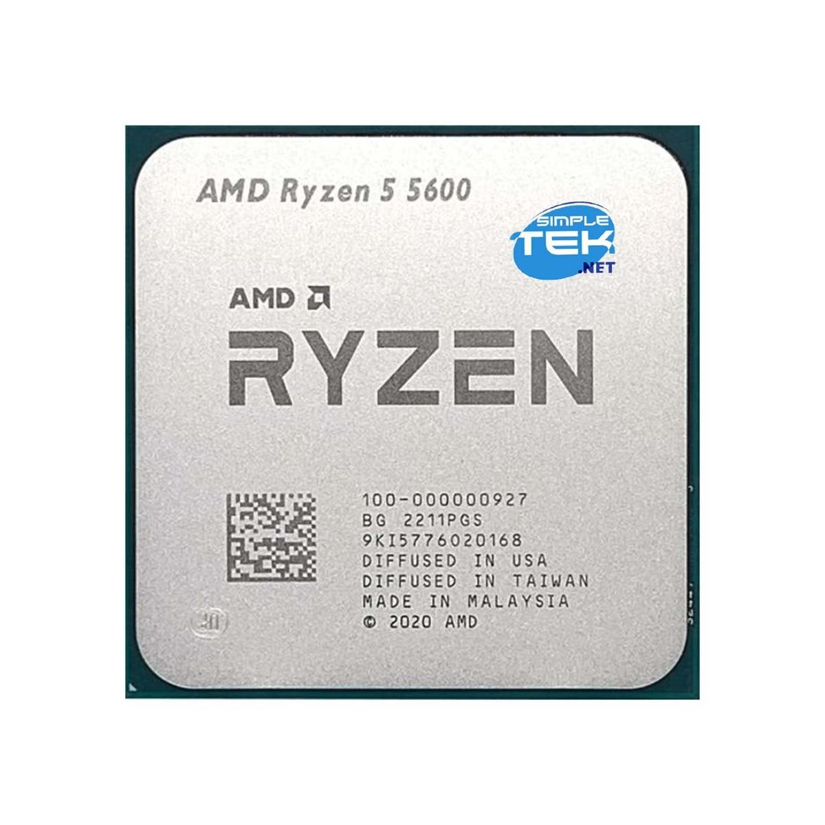 Amd Ryzen 5 5600 Processor Cpu Am4 Without Integrated Gpu With