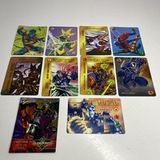 OverPower Card Game DC Marvel Fleer 1995-96 10 Card Lot 