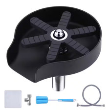 5 In. Metal Glass Rinser in Matte Black