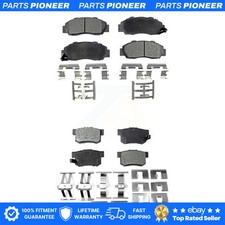 Front Rear Ceramic Brake Pads Kit For Honda Accord Acura Integra Prelude Odyssey