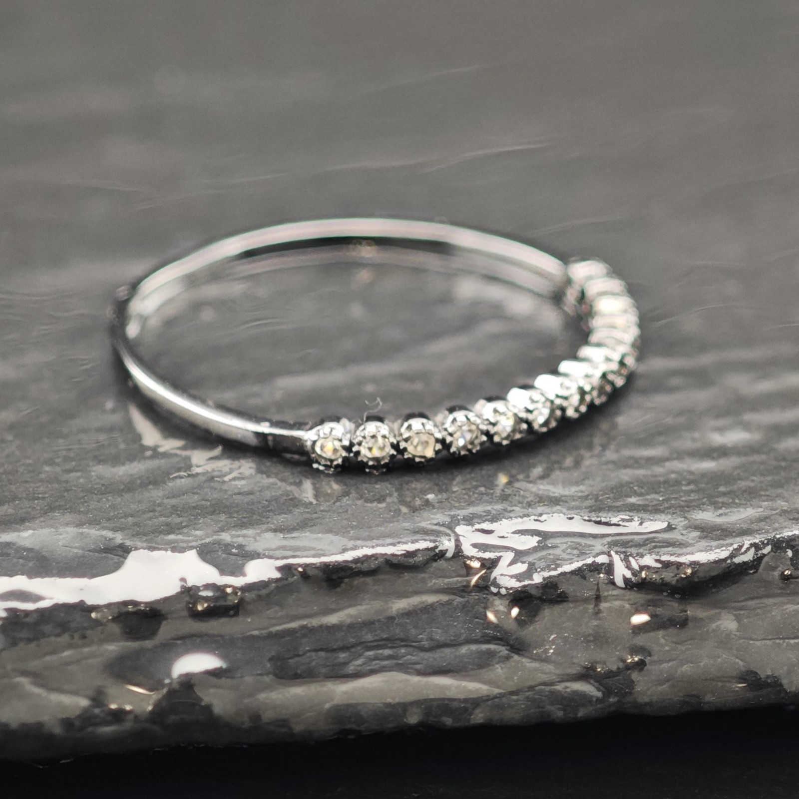 Black Ruthenium Plated Stackable Ring Sterling Si… - image 6