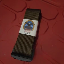 Defense Logistics Agency Brown Riggers Belt Sz 34 🇺🇸