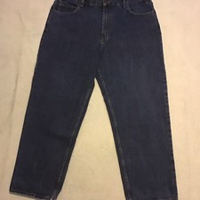 Kirkland Men's Dark Blue Straight Leg Denim Jeans 5-Pocket Cotton 38X30