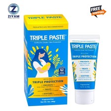 Triple Paste Diaper Rash Cream for Baby - 2 Oz Tube   Zinc Oxide Ointment Trea