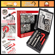 M12x1.5 Thread Repair Kit - HSS Drill Helicoil Metric Tool for Easy Repairs
