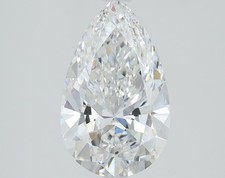 1.52 Cts Pear Cut IGI Certified Lab Grown CVD Loose Diamond D Color VS2 Clarity