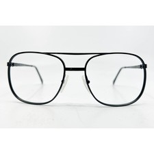 ArtCraft Eyeglasses Mens Black Aviator Double Bridge OP 58-18-145