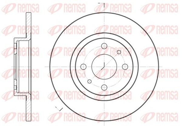 2X Remsa Bremsscheibe 6191.00 FüR Tipo Fiat Punto Tempra Bravo Alfa Ypsilon 1 2-image