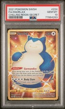 Pokemon Snorlax Chilling Reign Secret Full Art #224 PSA 10 Gem Mint on eBay
