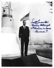 MERCURY ASTRONAUT SCOTT CARPENTER SIGNED 8X10 PHOTOGRAPH