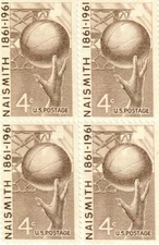 United States 4¢ James Naismith Basketball Postage Stamp #1189 Pack of 100