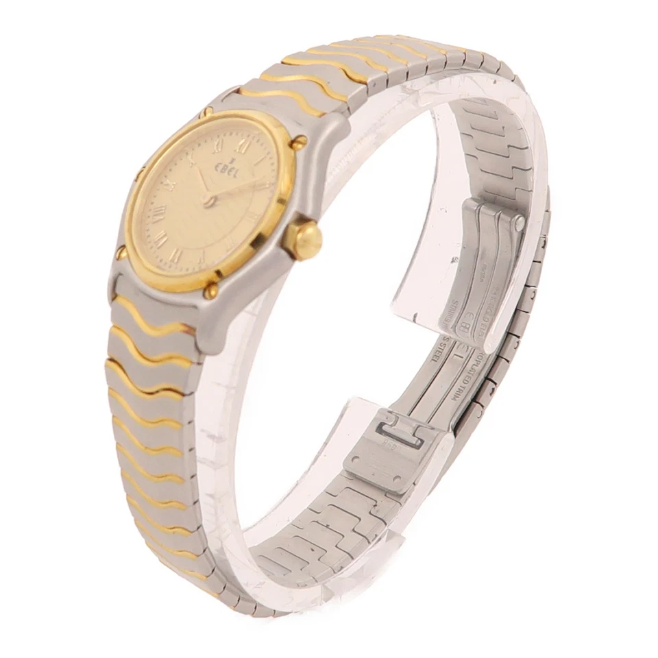 EBEL Classic Wave Quartz Watch 1157111 Stainless Steel/18K Yellow Gold - image 4 of 4