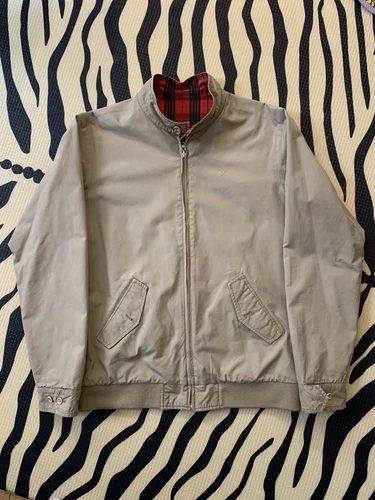 Veste Harrington réversible suprême kaki/à carreaux grande taille