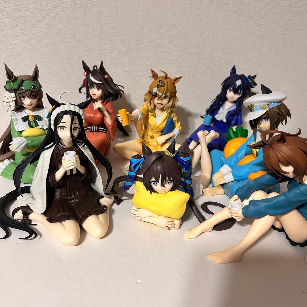 Uma Musume Relax Time Figure Complete Set of 8 Bandai Collectible