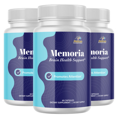 Memoria- Nerve Health Support- 3 Bottles- 180 Capsules