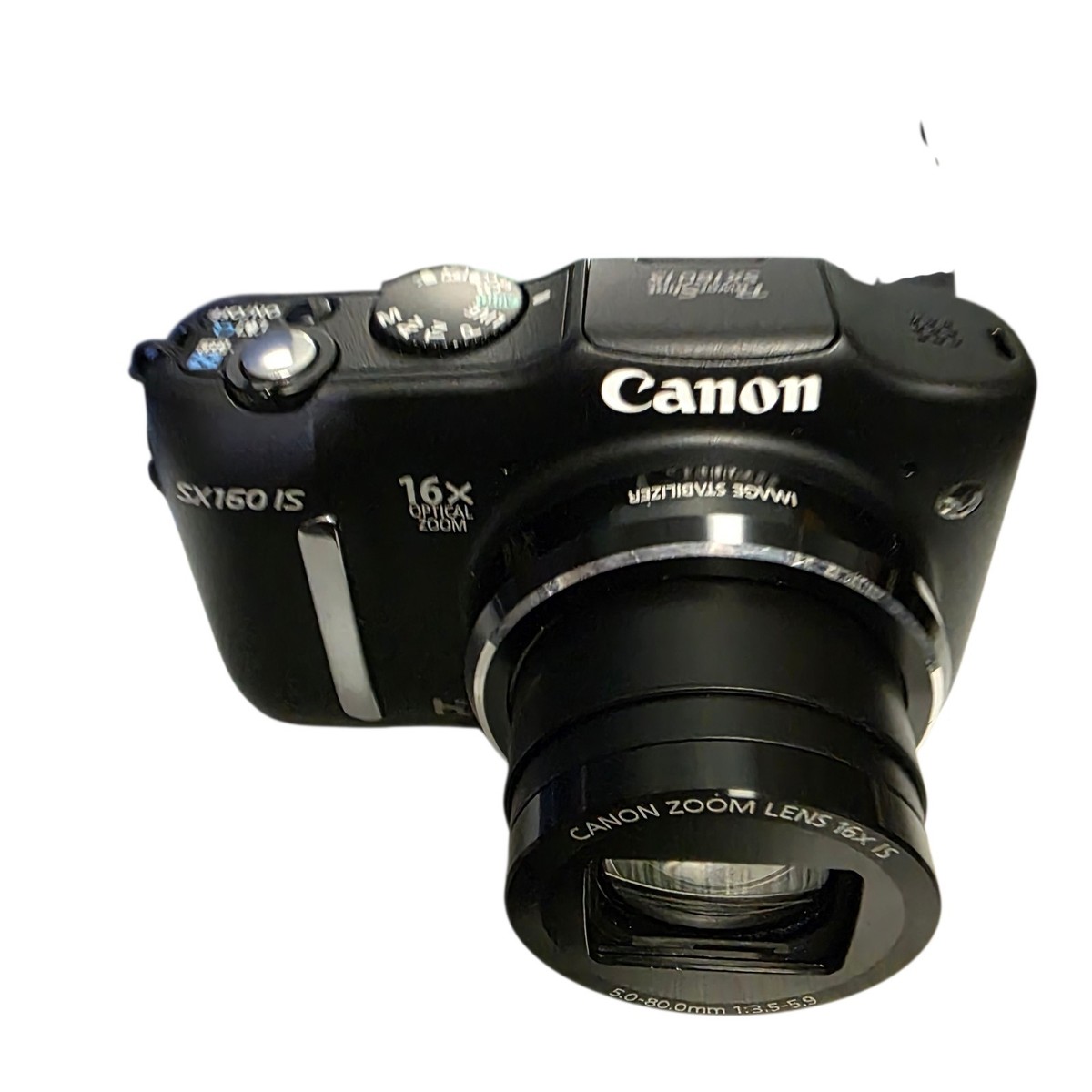 Canon PowerShot SX160 IS 16MP Digital Camera Black 16GB SD Card